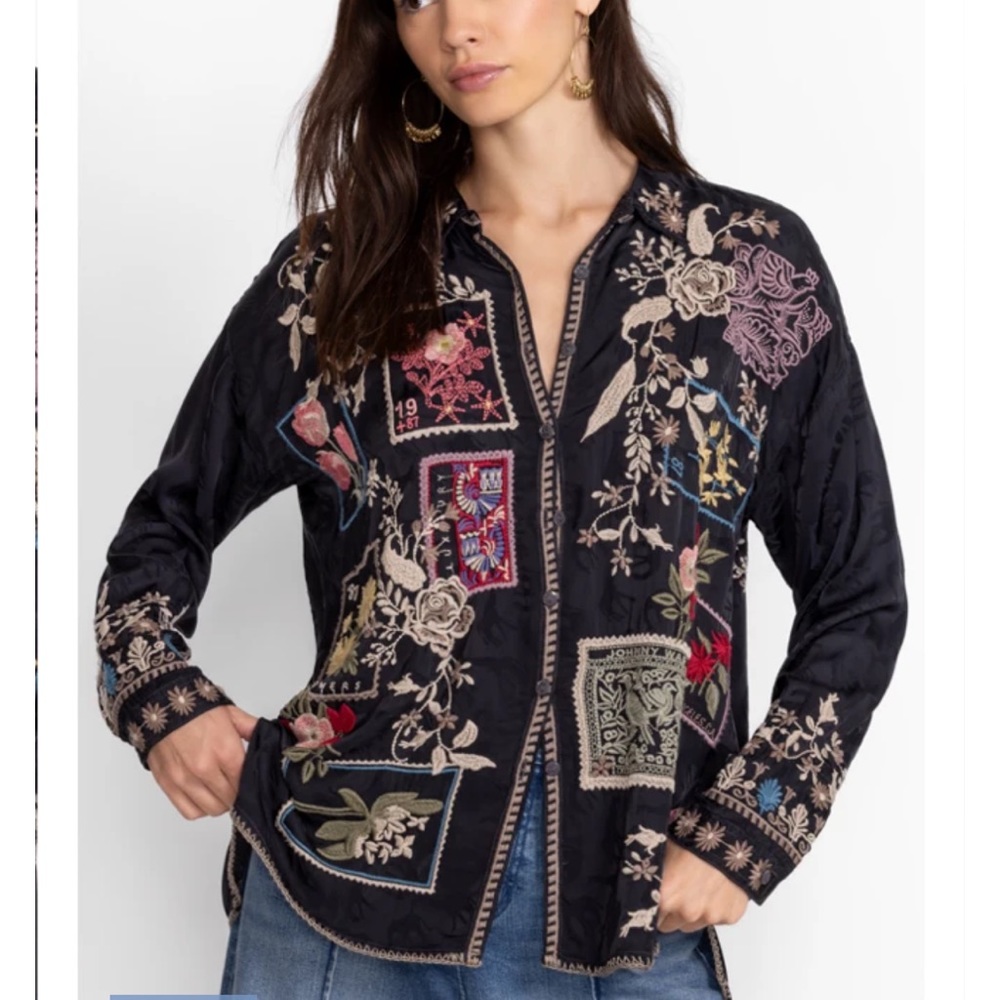 Johnny Was Briony Blouse size S new